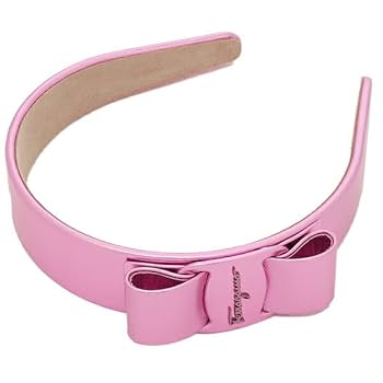 フェラガモ　カチューシャ　ピンク　シルバー Salvatore Ferragamo - フェラガモ カチューシャ ピンクの通販